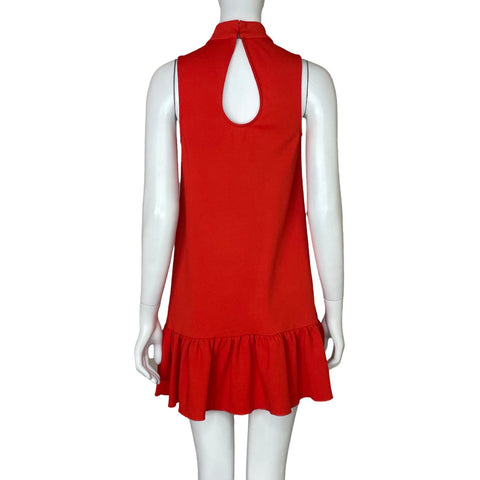Vestido Trina Turk Halter Rojo - Talla XS