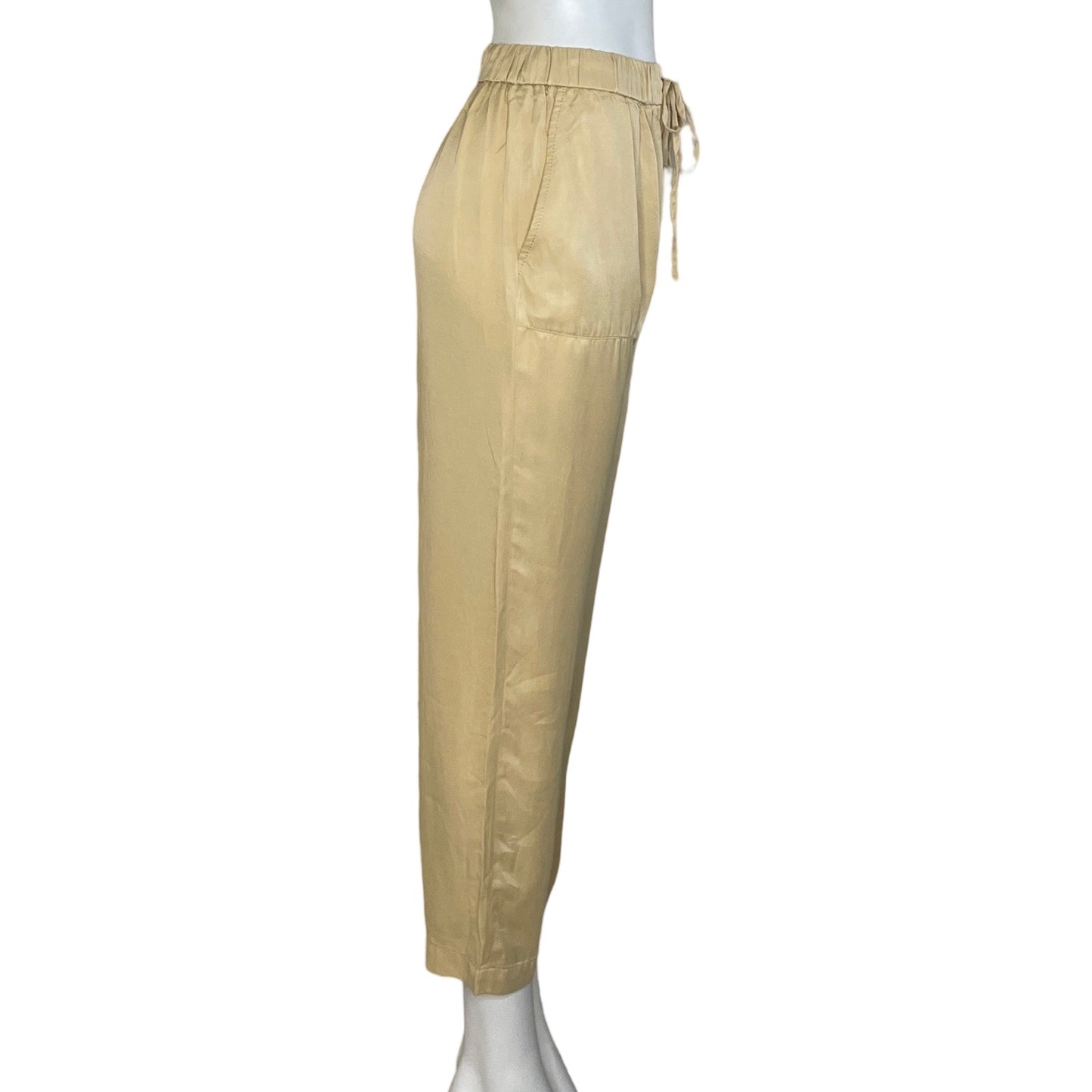 Pantalón Zara Botones Beige-Talla L