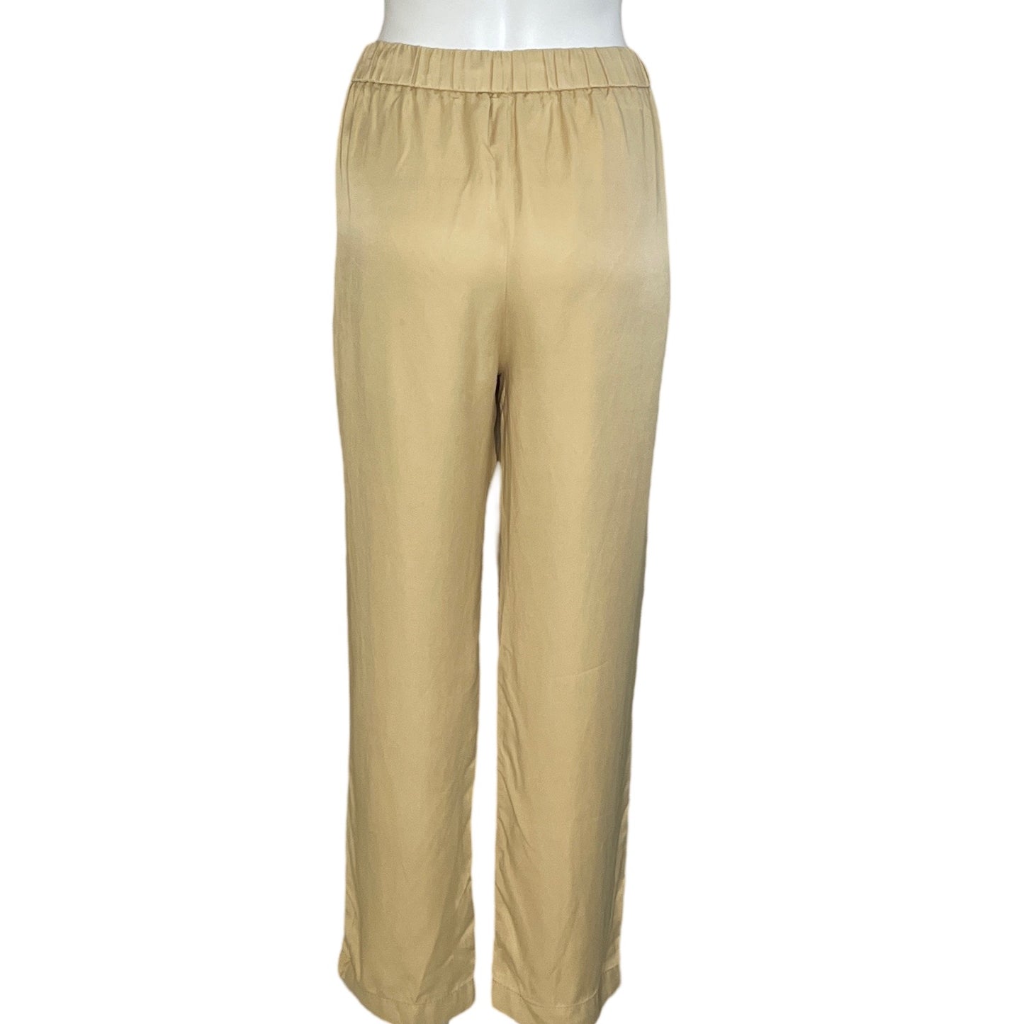 Pantalón Zara Botones Beige-Talla L