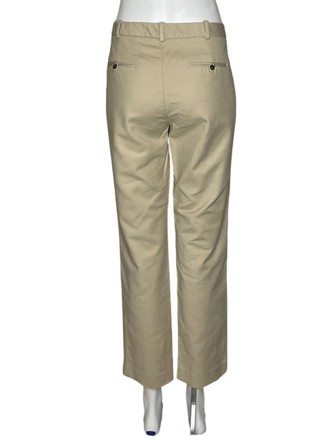 Pantalón Zara Fluido Clasico Beige-Talla 10