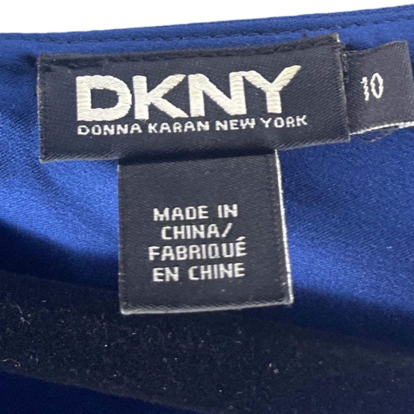 Vestido DKNY Sin Manga Azul-Talla 10