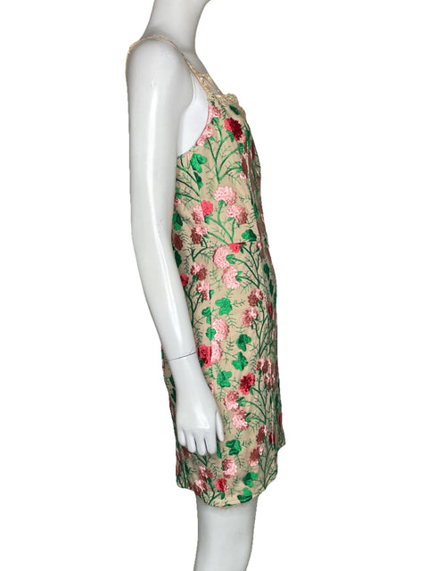 Vestido Nikibiki Midnight Bordado Tiras Beige-Talla S
