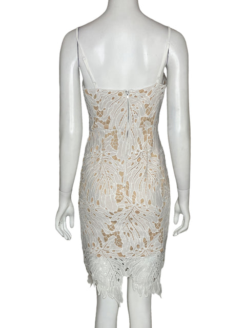 Vestido Ina Encaje Tiras Blanco-Talla S