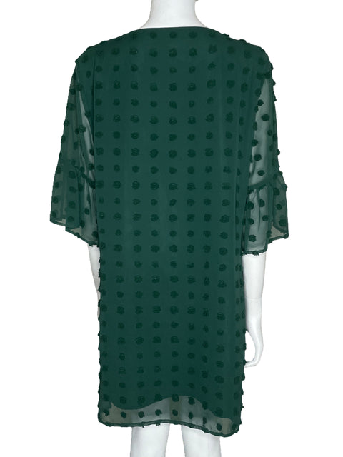 Vestido Tesoro TPS Fluido Mini Verde-Talla U