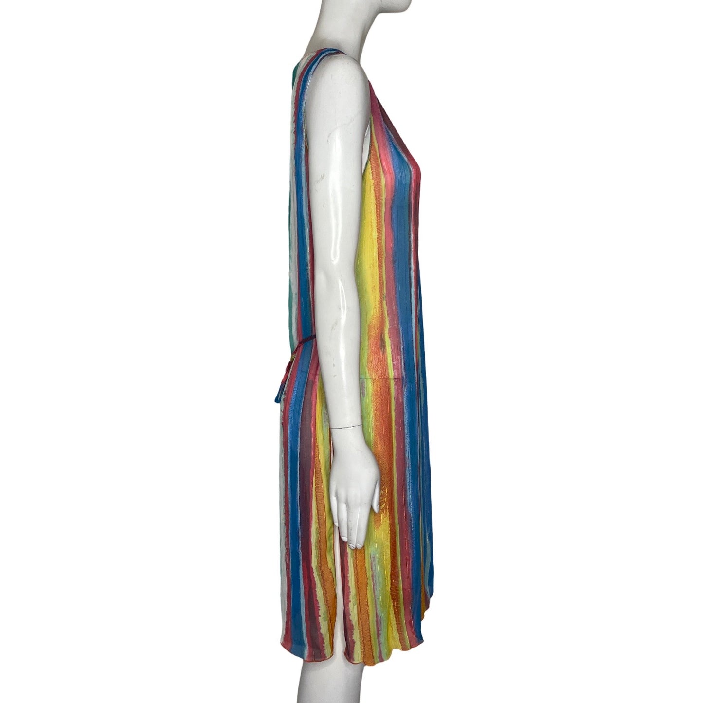 Vestido Zara Transparente Multicolor-Talla M