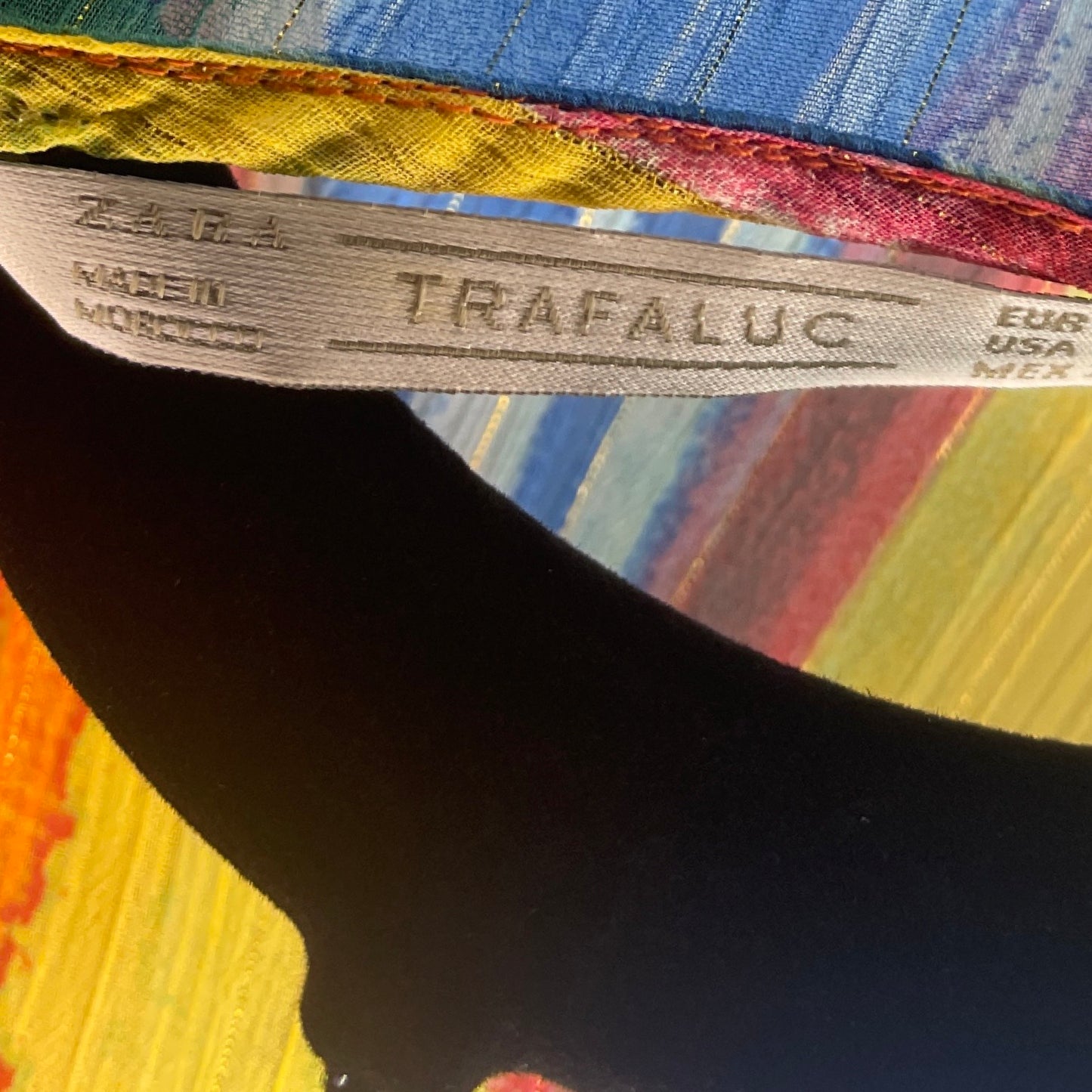 Vestido Zara Transparente Multicolor-Talla M