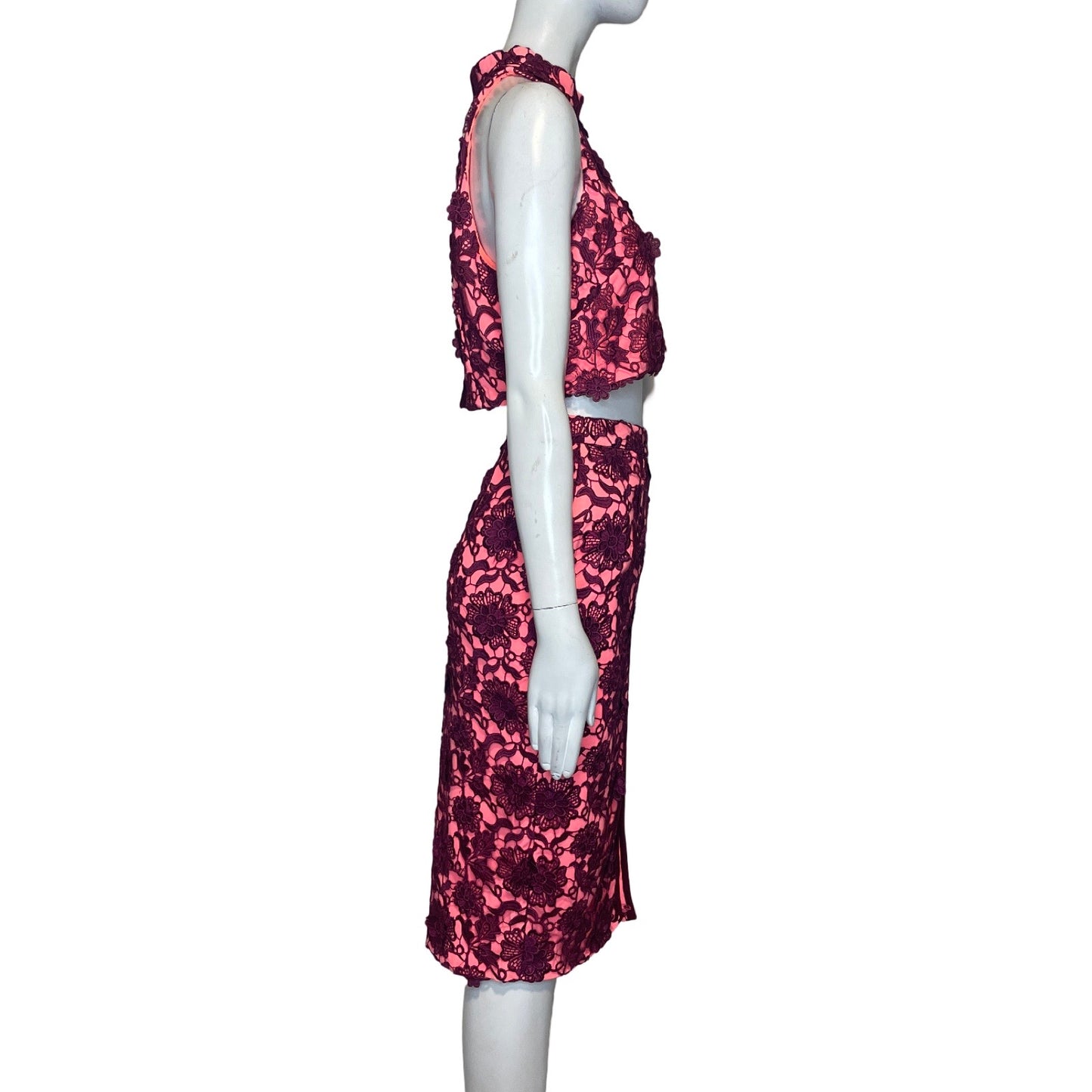 Set Endless Rose Encaje Rosado-Talla L
