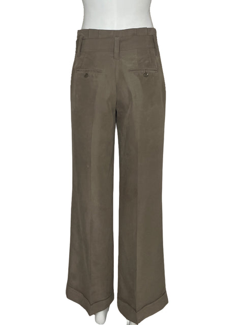 Pantalón The Limited Pinzas Marrón-Talla 0