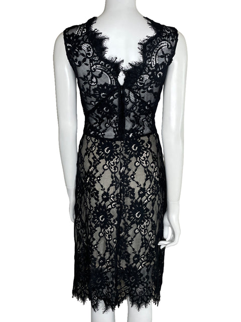 Vestido Alexis Encaje Midi Negro-Talla M