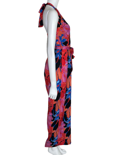 Mono Milk & Honey Floral Halter Rojo-Talla S