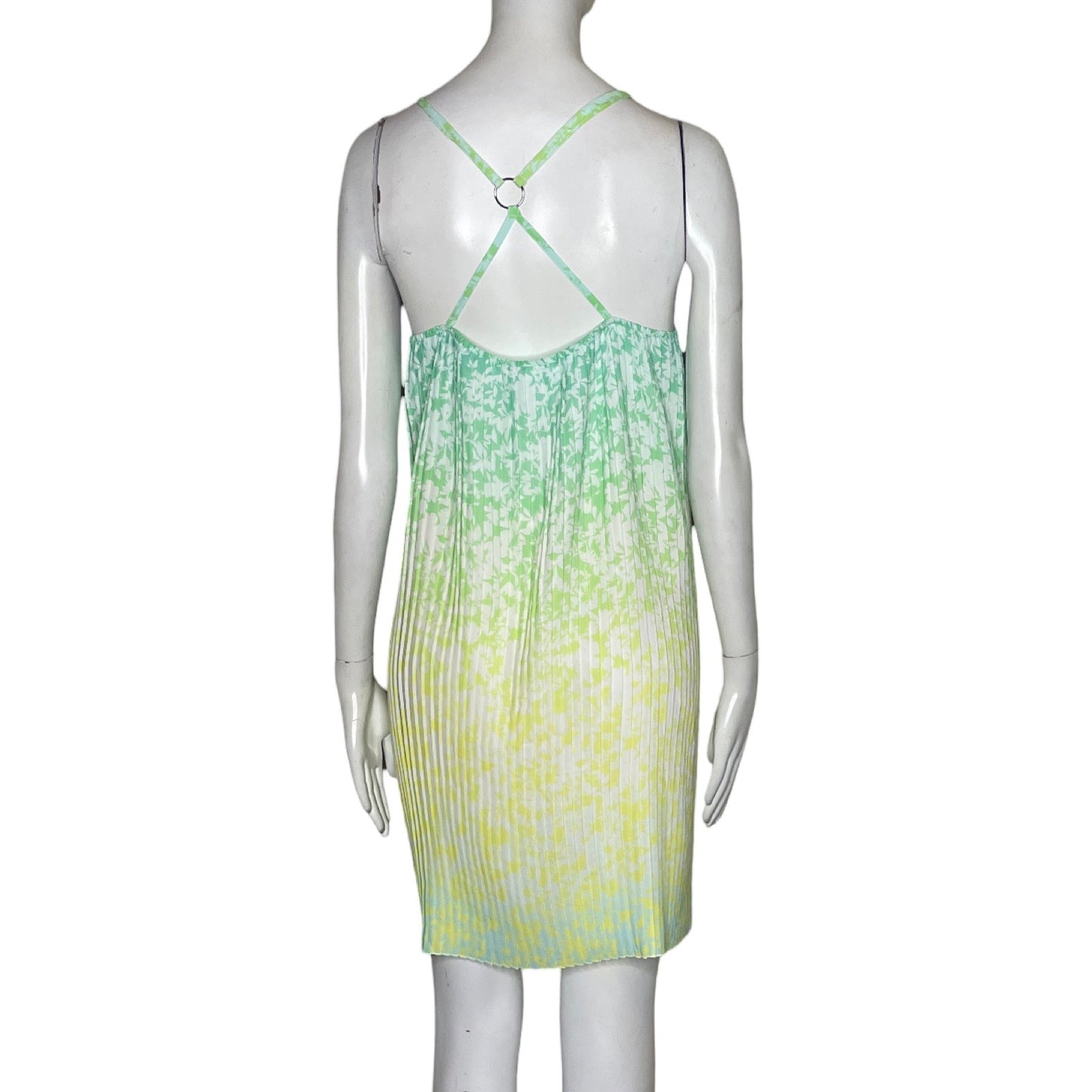 Vestido Cache Cache Plizado Verde-Talla 40