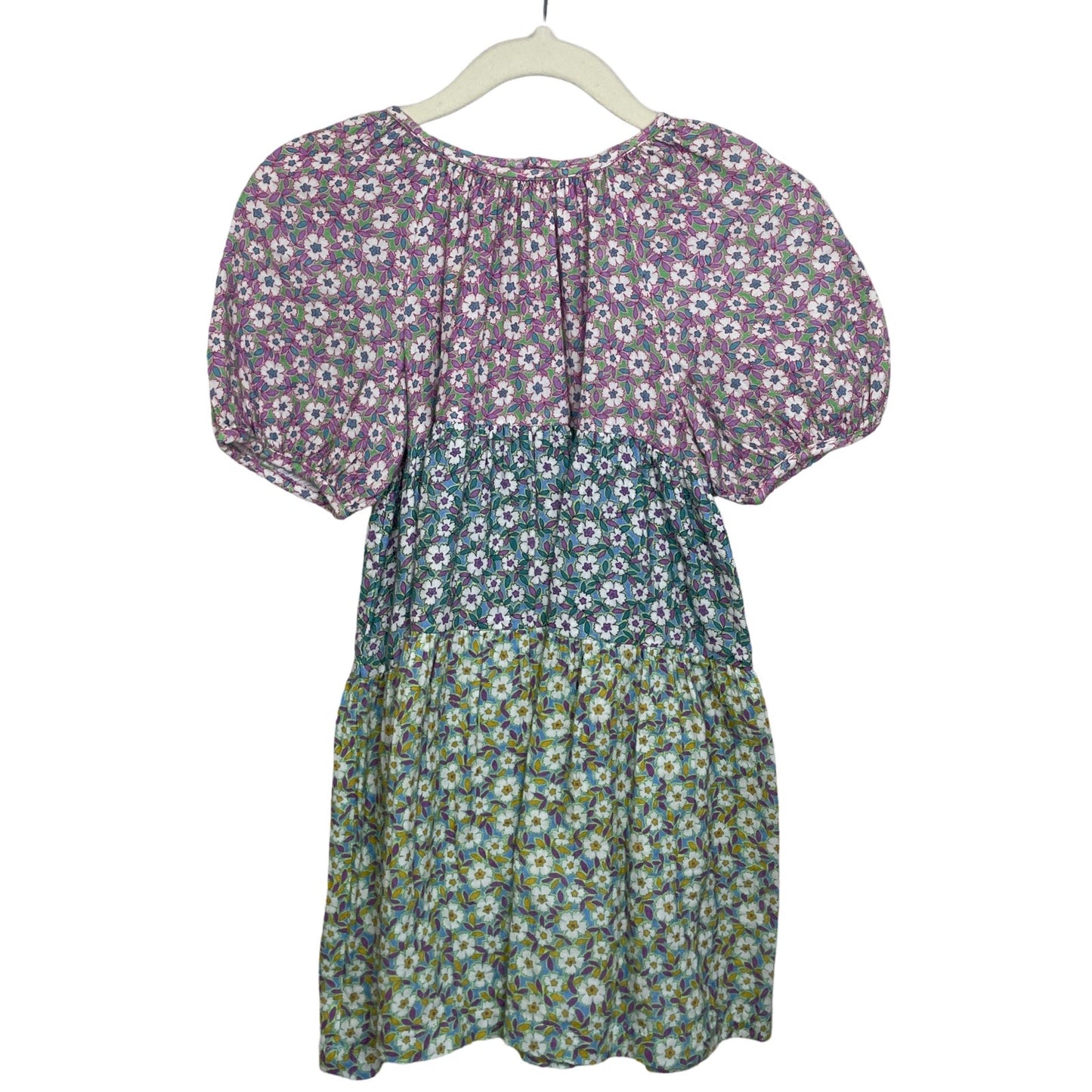 Vestido Zara Floral Verde-Talla 4-5A