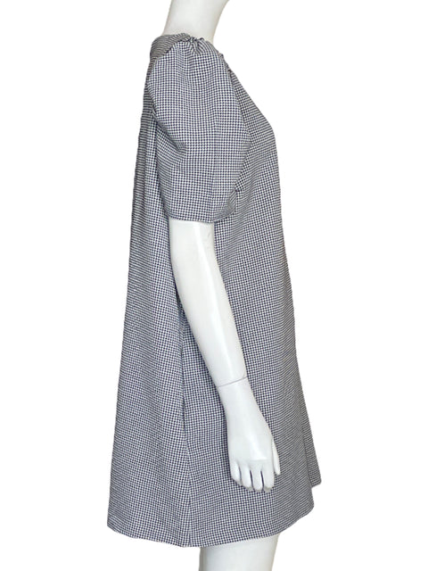 Vestido Zara Mini Pata de Gallo Negro-Talla XXL