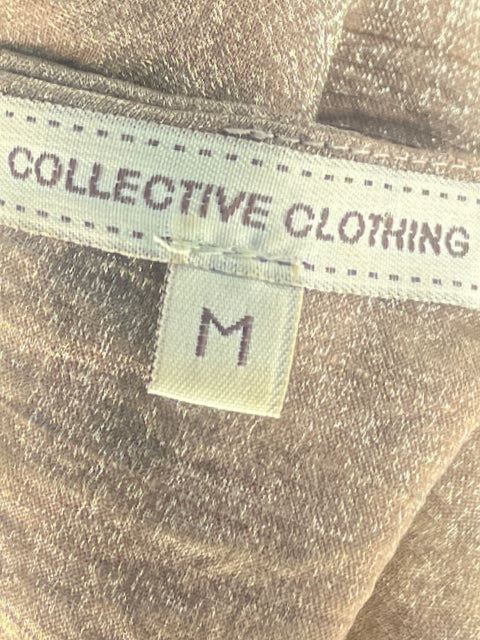 Vestido Collective Clothing Mini Dorado-Talla M