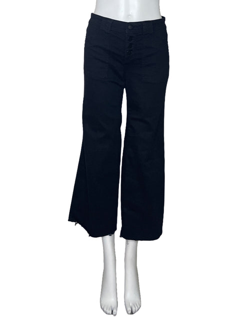 Pantalón NYDJ Bolsillo Tiro Alto Negro-Talla  0