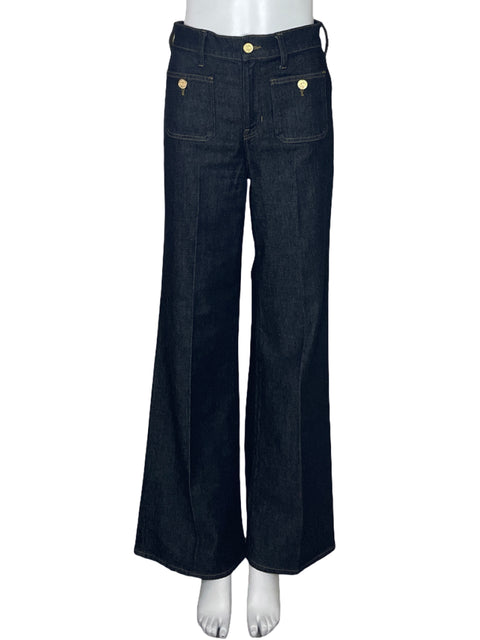 Pantalon J.Crew Sailor Rinse Negro-Talla 25