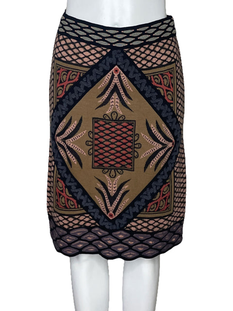 Falda Missoni Estampado Negro-Talla 4