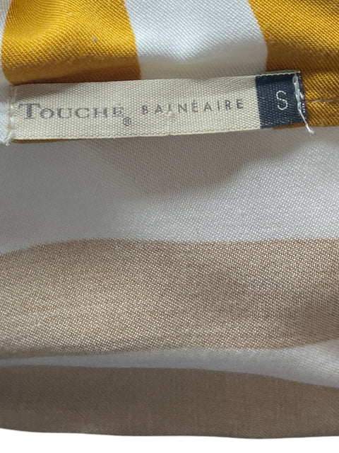 Falda Touché Maxi Rayas Blanco-Talla S