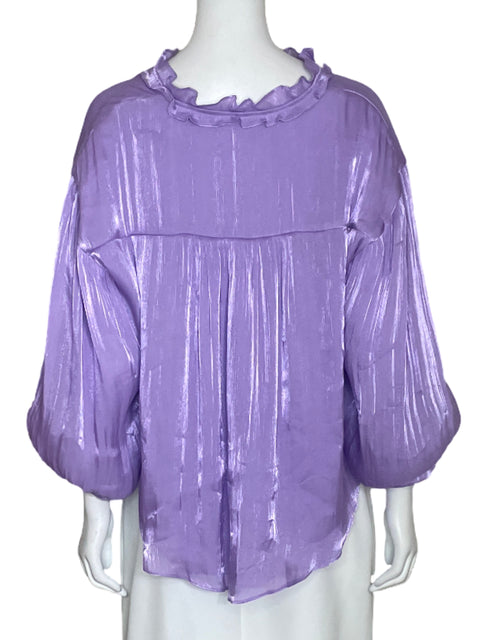 Blusa Fate Abullonada Morado-Talla S