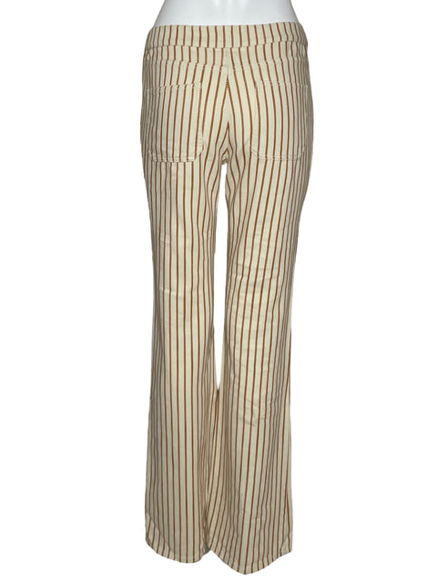 Pantalón By Anthtopologie Rayas Beige-Talla 27
