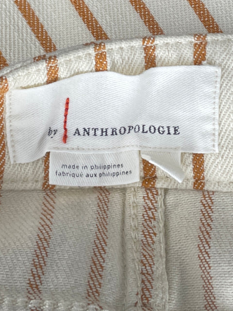 Pantalón By Anthtopologie Rayas Beige-Talla 27
