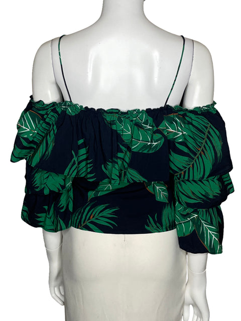 Blusa Azulu Tirantes Vuelos Azul-Talla S