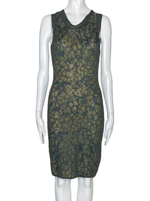 Vestido Missoni Brillo Punto Verde-Talla 40