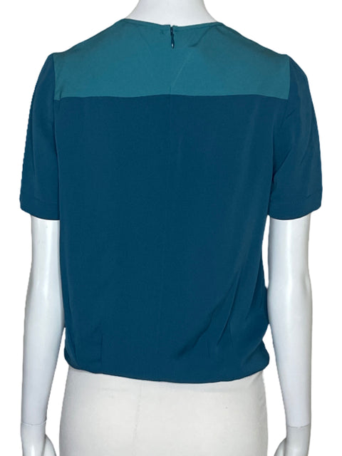Blusa Diane Von Furstenberg Brillo Verde-Talla 0
