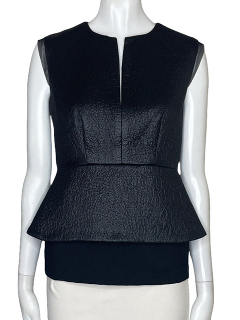 Blusa Diane Von Furstenberg Cuello V Negro-Talla 0