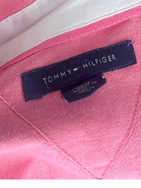 Camisa Tommy Hilfiger Basica Rosado-Talla M