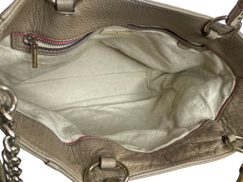 Cartera Purificaciòn Garcia Asas Bambu Beige-Talla M