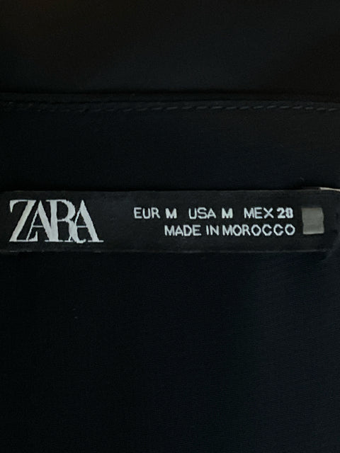 Top Zara Estilo Vest Negro-Talla M