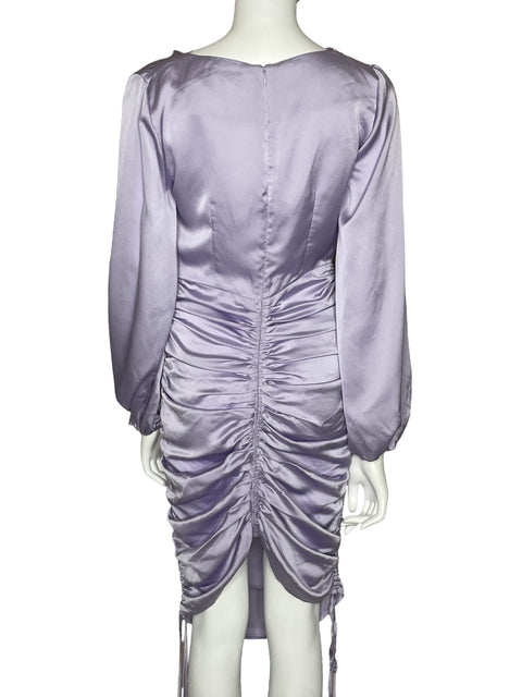 Vestido Finders Keepers Drapeado Morado-Talla 6