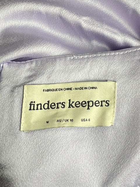 Vestido Finders Keepers Drapeado Morado-Talla 6