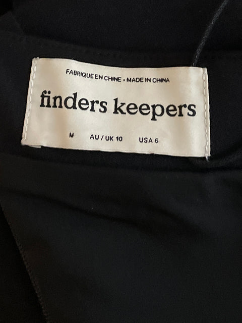 Vestido Finders Keepers Cut Out Negro-Talla 6