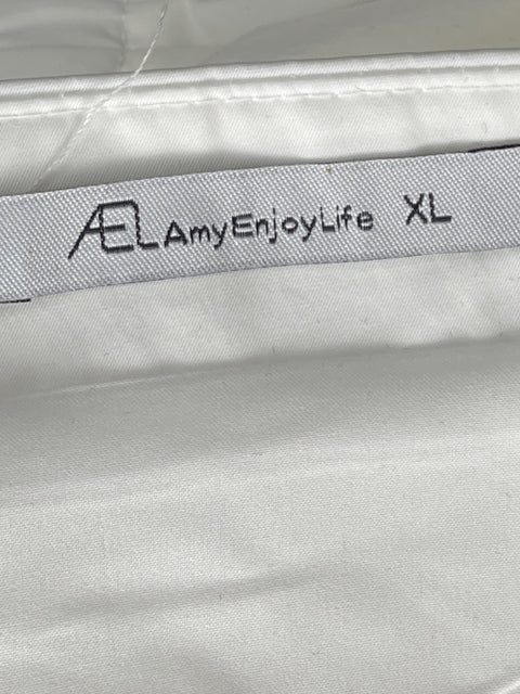 Top AEL Vuelo Asimétrico Blanco-Talla XL