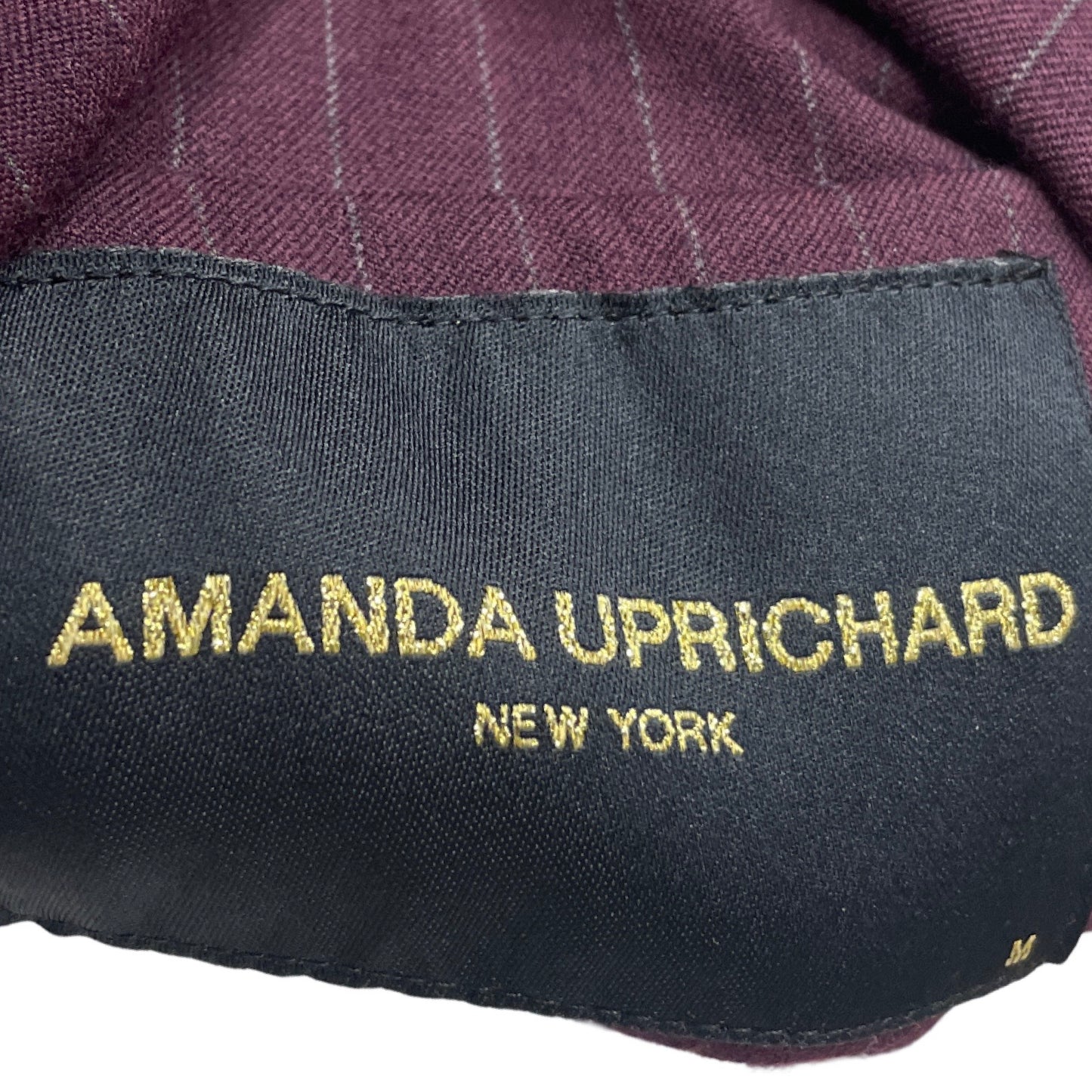 Blazer Amanda Uprichard Crop Rojo Vino-Talla M