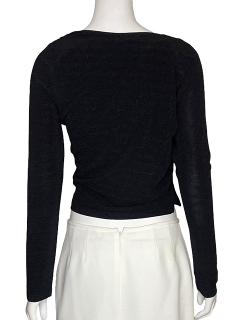 Top Suboo Metalizado Negro-Talla M