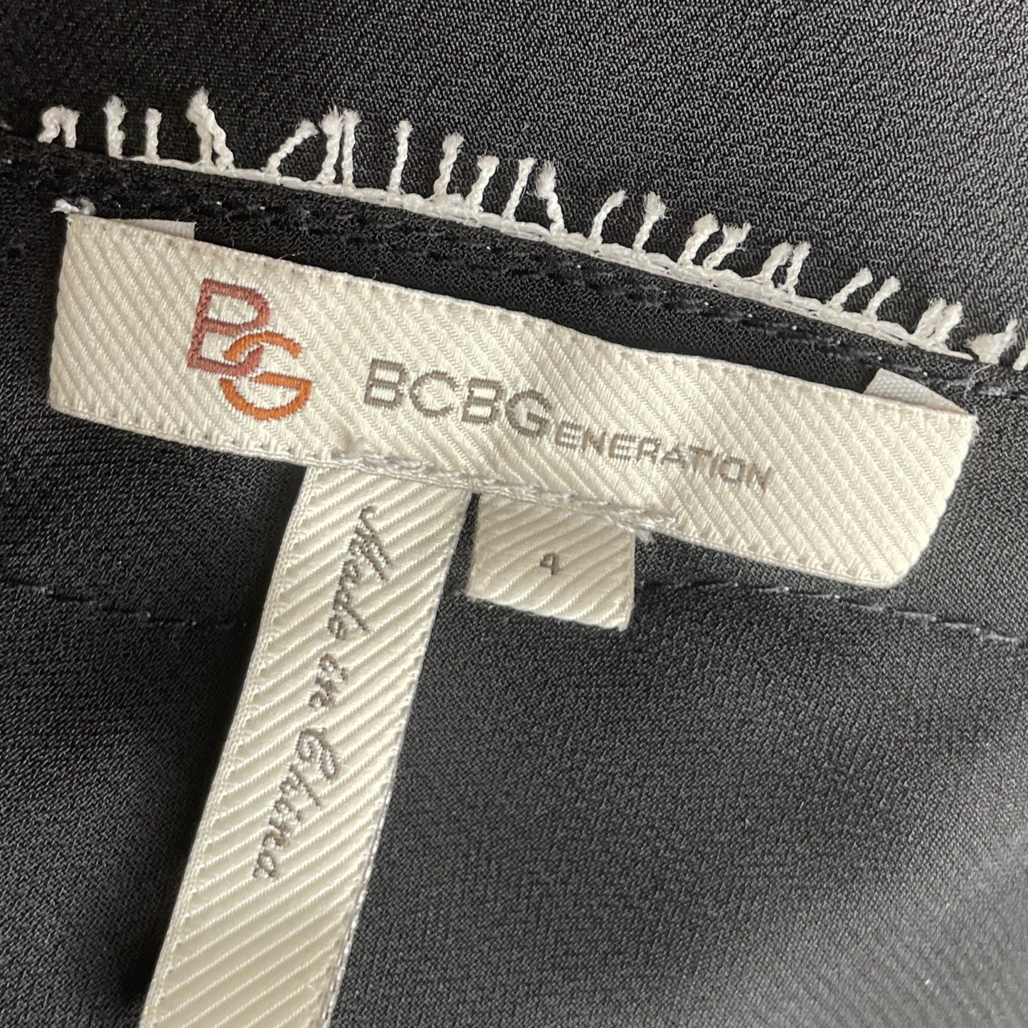 Vestido BCBG Generation Encaje Negro-Talla 4