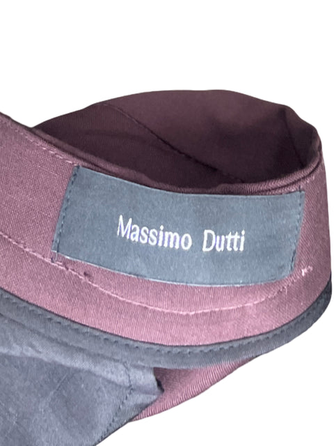 Pantalòn Massimo Dutti Trouser Rojo Vino-Talla 6
