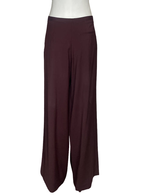 Pantalòn Massimo Dutti Trouser Rojo Vino-Talla 6