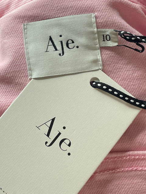 Romper Aje Cecilly Denim Rosado-Talla 10