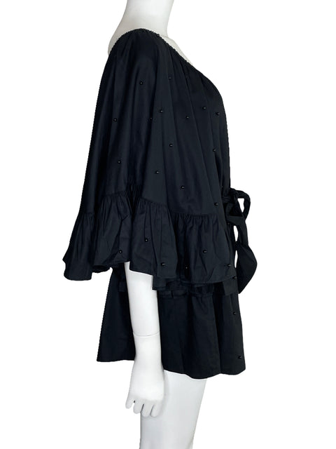 Romper C/Meo Collective Mangas Fluidas Negro-Talla M