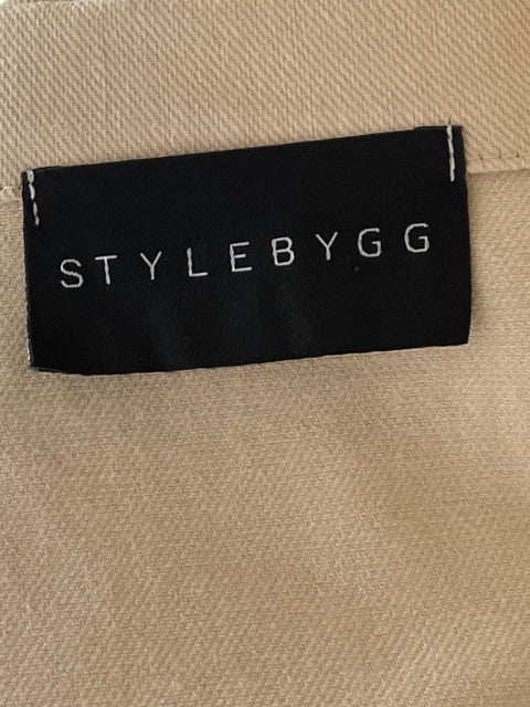 Mono Stylebygg Bicolor Bolsillos Beige-Talla L