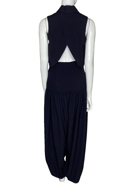 Set Shantall Vest+Pantalón Bombacho Azul-Talla M