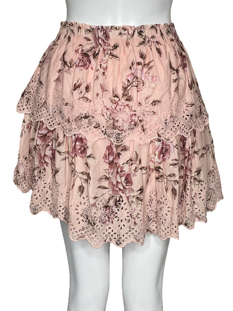 Falda GapxLoveShackFancy Rosado-Talla L