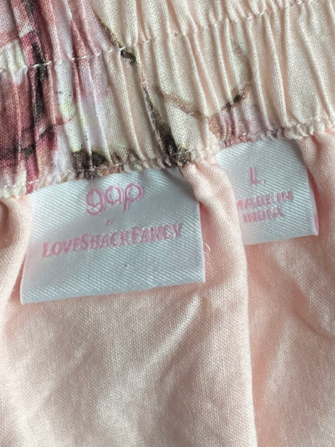 Falda GapxLoveShackFancy Rosado-Talla L