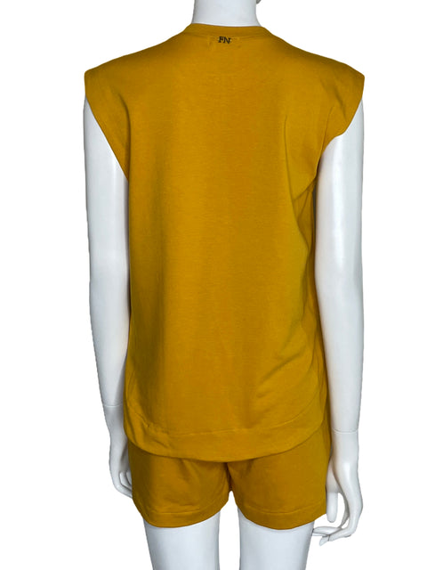 Set Fabiola Navas Top+Short Amarillo-Talla U