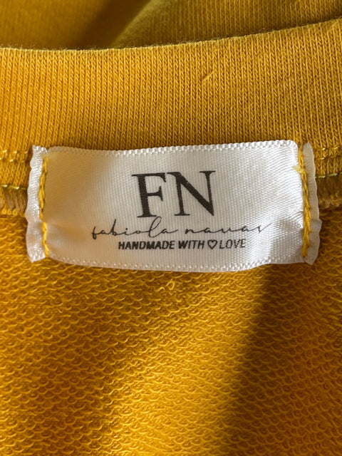 Set Fabiola Navas Top+Short Amarillo-Talla U