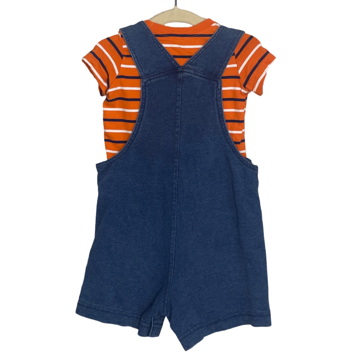 Set Little Me Peto Camiseta Jean Azul-Talla 6m